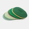 Bérets ronds français béret laine citrouille chapeaux pour femmes dames femme hiver épais chaud artiste casquettes vert Ins TrendBerets Chur22