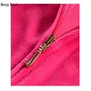 Juicy Trainingsanzug Damen Velvet 's Brand Velour Nähanzug Track Hoodies und Hosensets Apple Met 388ess