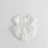 Rompers 2022 Yaz Bebek Bodysuits Doğum Giysiler Toddler Tulumlar Bebek Kızlar Tek Parça ve Apronrompers