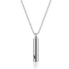 Personalized hiphop fadels stainls steel metion breathing anti anxiety whistle necklace
