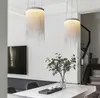 Hangende lampen postmoderne aluminium lamp nieuwigheid ketens 12w led licht eetkamer woonkamer slaapkamer lichte spendant