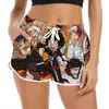 Women Shorts My Hero Academia 3D Printing Anime Shorts for Fashion Casual Daughter Beach Shorts W220617