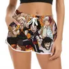 Short femme My Hero Academia impression 3D short Anime pour femme mode décontracté fille short de plage W220617