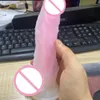 Świetliste realistyczne dildos galaretowate silikonowe dildo mocne ssanie puchar Kobieta masturbacja symulacja penis dla dorosłych seksowne zabawki dla kobiety