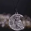 Skyrim Wicca Owl hanger ketting godin Crescent Moon Pendants Pentagram Pagan Amulet Talisman voor vrouwen man 2022 verklaring L220812