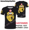 Tunisia t shirt diy gratis anpassat namn nummer tun t-shirt nation flagga tunisie tn islam arabiska arabiska tunisiska tryck po 0 kläder 220609