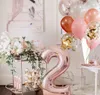 Party 32 inch Aantal Folie Ballonnen met kroon nummer ballon 1 2 3 4 5 Verjaardag Kids Bruiloft Decoraties