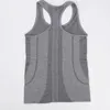 Womens Tanks and Camis Breathable mesh design top multicolor solid color yoga top tracksuits wide shoulder vest running fitness fit tops rou