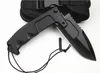 Promotie ER Survival Tactical Folding Mes N690 Drop Point Black Blade 6061-T6 Handvatmessen met nylon tas