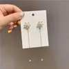 Pendientes colgantes de araña a la moda con borla de mariposa, pendientes de gota para mujer, flor de estrella, lazo, joyería para fiesta, boda, accesorios nupciales, pendiente de moda