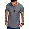Летняя мода бренд мужская половая рубашка футболка Slim Fit O-образным вырезом с коротким рукавом мышца пригодность повседневная дышащая хлопчатобумажная точка