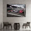 24 godziny Le Mans Sport Racing Car Painting Drukuj na płótnie Nordic Wall Art Picture for Living Noom Dekoracja domowa