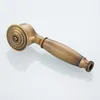 Solid Copper Antique Brass Handheld Shower Telephone Style Bronze Bathroom Hand Head Spray Water Saving With 1.5m Hose 220401