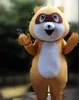 Factory Outlets Hot Racoon Cartoon Mascot Kostym Fancy Dress Animal Mascot Kostym