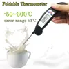Kitchen barbecue folding thermometers baked food fast temperature measurement probe electric digital display water thermometer LK203