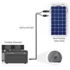 Electronics JKM Solar Connector Cabo com CC 5.5 2,5 mm Cabo de extensão do adaptador 6.5ft16awg para o painel solar portátil