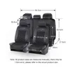 PU leather universal car seat cover artificial suede diamond pattern FIt for most cars high-end luxury car interiors H220428