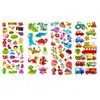 Presentpapper 20-40 ark/paket Barnklistermärken 3D Puffy Bulk Tecknad Zoo Djur / Frukt Olika Scrapbooking För flicka Pojke Födelsedagspresent