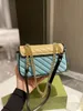 High 5A Quality Women Luxury Bag Shoulder Crossbody Handbag Bag Classic designer Brand Purse Mediun Small Chervon Tote Flap Saddle Purse Split Color Wholesale Price