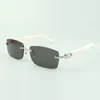 Lunettes de soleil blancs blancs 3524012 avec des objectifs de 56 mm pour hommes et femmes264v