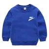 Cotton children's sweatshirt boys and girls baby spring and autumn new long-sleeved round neck solid color