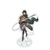 Keychains Anime Attack på Titan Figure Acrylic Stand Model Toy Desk Decoration Signs Kids Christmas Gift Keychains Forb22