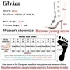 Sandaler Eilyken PVC Jelly Crystal Sandaler Öppna Toed High Heels Sexiga Spänne Strap Kvinnor Sandaler Pumpar Storlek 35-42 220316