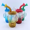 8.4 "Hookahs Glass Bong Smoking Siliconen Water Pijp Bongs Cactus-stijl Pijpen grensoverschrijdend voor droge kruiden tabaksrookaccessoires