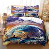 Digital Bedding Three Piece Set Big Fish Bedding Set