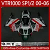 Zestaw do Honda Vtr1000 RTV1000 RC51 00 01 03 04 05 06 Nadwozie 123NO.88 VTR 1000 SP1 SP2 2000 Red Green 2001 2002 2003 2004 2005 2006 VTR-1000 2000-2006 Owalnia