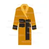 22s Men's designer luxury classic cotton bathrobe men's and brand pajamas kimono warm bathrobe vercace robe home wear men's and women's bathrobe M size Robes Sleepwear