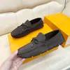 Tasarımcı Erkek Sürüş Ayakkabısı Sürüş Moccasins Loafer Hafif Penny Loafer'lar Slip-On Nefes Alabilir Erkek Günlük Süet Deri Rahat Elbise Ayakkabıları