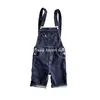 Men039s Jeans Summer Men Bib Overalls Pants Women Denim Jean Shorts Skinny Couple Kpop Clothes Street Wear1426547