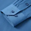 Heren Interview Office Lange Mouwen Jurk Shirts Formele Business Comfortabele Slim Fit Solid Classic Social Work Shirt 220323