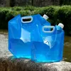 5L / 10L extérieur pliable pliant pliable sac d'eau potable voiture eaux transporteur conteneur pour camping en plein air randonnée pique-nique barbecue B0802