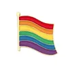 Vlag regenboog hart broche vrede en liefde email pins kleding tas rapel pin gay lesbian pride icon badge unisex sieraden cadeau gc1119