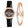 Montres-Bracelets pour femmes, produit de luxe, mode Simple, Bracelet en acier, horloge décontractée, Quartz, 2 pièces