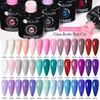 ネイルアートキット7ML 42/20/12/10PCSジェルポリッシュセット春の夏キラキラクールなUV LEDワニスガラスペットボトルDIYデザインキットネイル