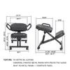 Commercial Furniture Givenusmyf corrective kneeling chair children's learning air column lift ergonomic anti-hunchback correction office computer chair