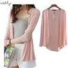 Makuluya Women Sweet Solid Color Modal Female Outerwear Short Sweaters Lady Casual Long Sleeve Cardigan coats Plus Size L6 201221