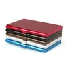 Card Holders 1 Pc Men Business Case Stainless Steel Aluminum Holder Metal Box Cover Women Credit CaseCard