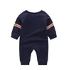 Printemps automne bébé barboteuses à manches longues coton infantile rayé combinaisons enfant en bas âge Onesies nouveau-né barboteuse enfants vêtements 0-24 mois