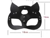 Halloween Masques En Cuir Chat Femmes Hommes Mascarade Animal Demi Visage Masque De Renard Cosplay Costume De Noël Accessoire Night Club Props Noir Rouge Blanc