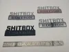 Araba Sticker 3pcs Kit Özelleştirilmiş Shitbox Edition Emblem Rozetleri7576664