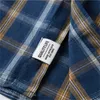AIOPESON chemises décontractées à carreaux en coton pour hommes chemise de luxe sociale à manches longues chemises à carreaux pour hommes vêtements 220801