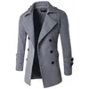 2020 Automne Hiver Veste Hommes Peacoat Hommes Vestes et manteaux Homme Marque Vêtements Chaqueta Hombre Mélanges de laine Hommes Trench M XXL LJ201110