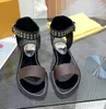 Passenger Horizon Womens Luxury Designer Silhouette Dress Sandals Triple Black Brown Leather Ladies Summer Flat Casual Slipper Fashion louisvuitton Slide