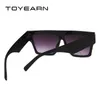 Zonnebrillen Toyearn 2022 Modemerk Designer Oversized Square Women Men Flat Top Big Frame zonnebril voor vrouw4446672