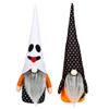 Halloween peluche peluche giocattolo di giocattolo gnomi senza volto smorfia ad alto cappello ad alto cappello rudolph bambola atmosfera decorazione regali per bambini 9 5hb1 q2