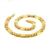 11mm Wide Gold Color Byzantine Mens Chain Stainless Steel Necklace Boys Fashion Jewelry229o